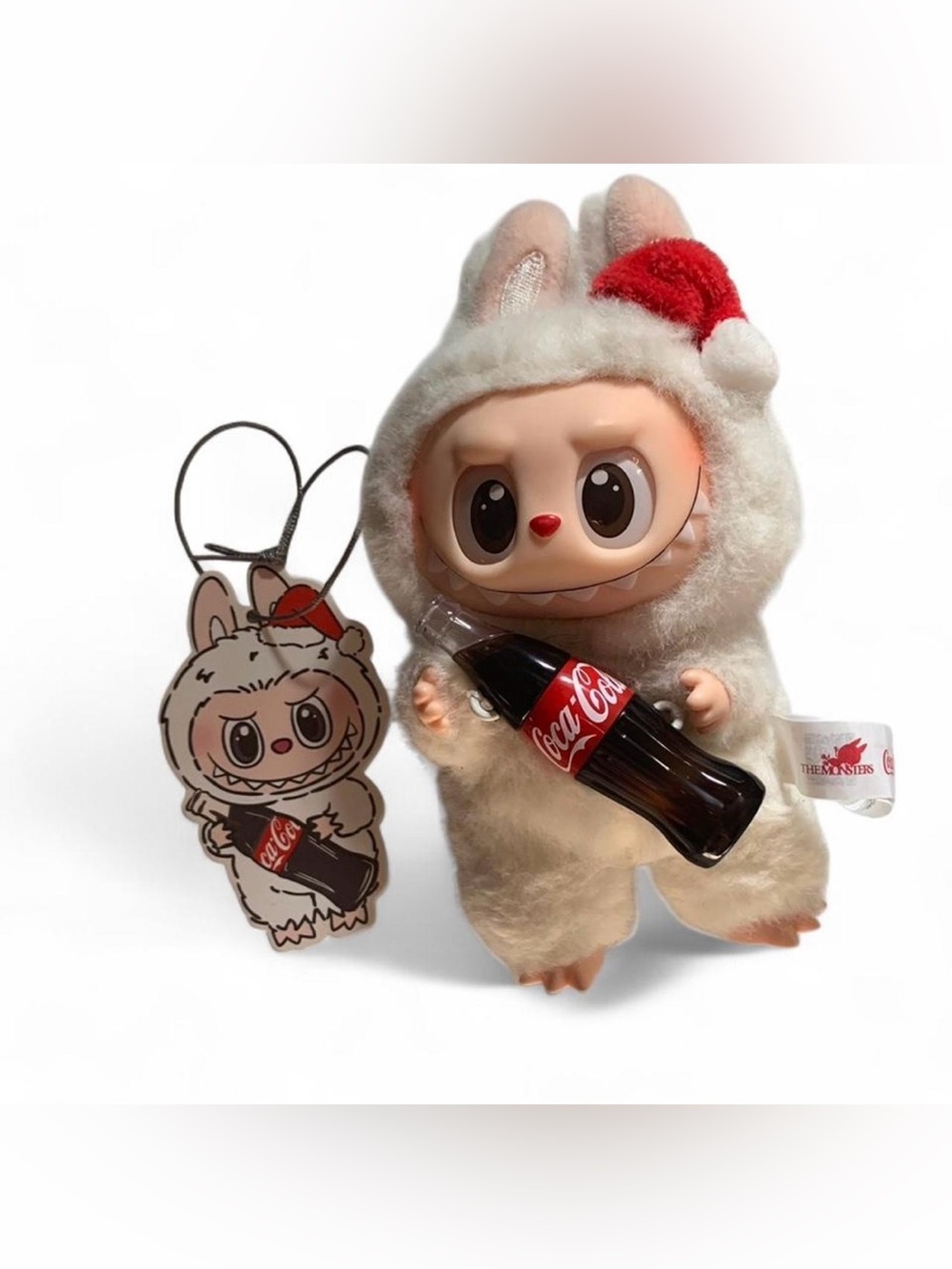labubu x coca cola keychain plush